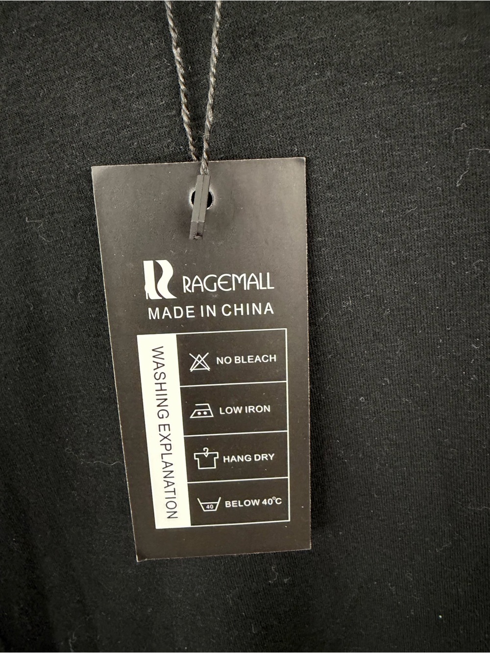 Men's Black Crew Neck Shirt